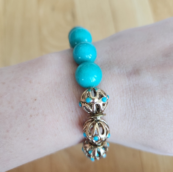 Turquoise beaded bracelet - Picture 3 of 3